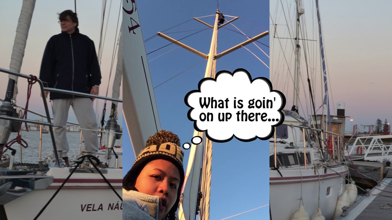 Climbing up to the Mast