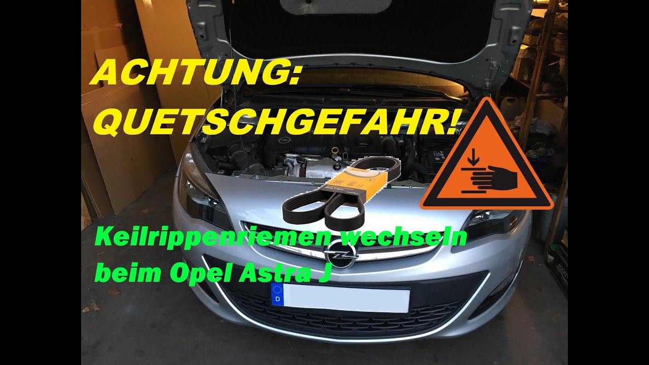 Opel Astra J Sports Tourer Heckwischer Wechseln OPEL ASTRA J Sports Tourer 1.6 CDTI Keilrippenriemen wechseln, OHNE