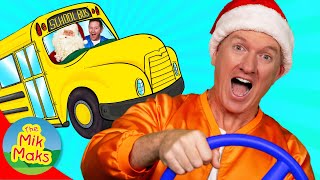 Wheels On The Bus Christmas | Kids Song & Nursery Rhymes | The Mik Maks