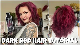 dying my hair dark red arctic fox ritual