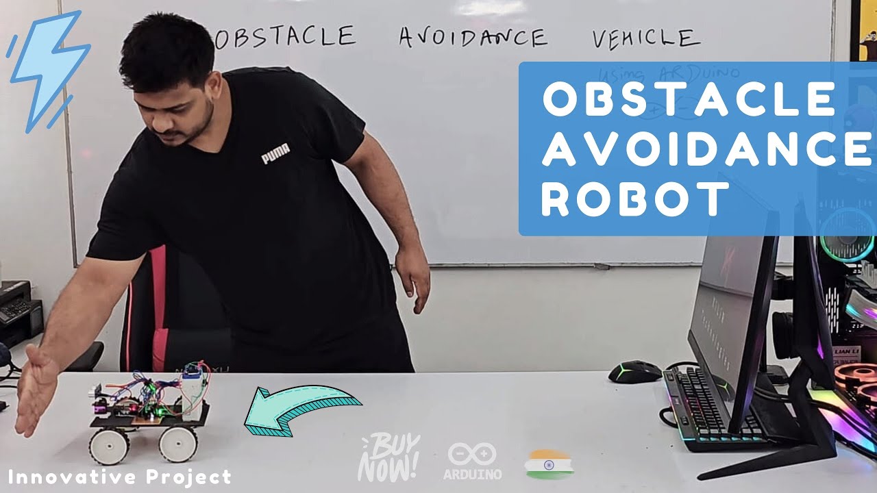 Obstacle Avoidance Robot using Arduino and Ultrasonic Sensor | Buy ...