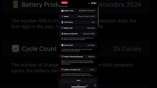 Battery Report VCard - iPhone battery Analytics Shortcut - Shamalow