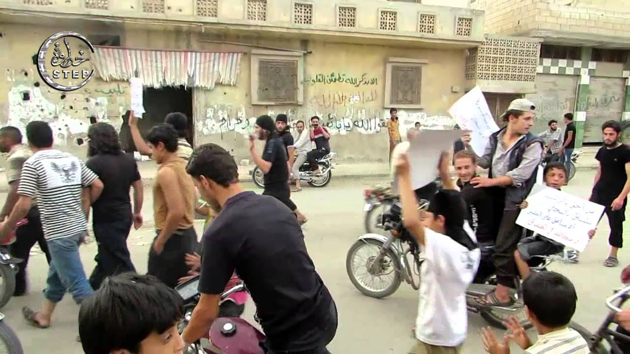 خطوة || مظاهرات في مدينة تلبيسة تساند جيش التوحيد و تندد بقرارات المحكمة القضائية العليا 15 9 2015