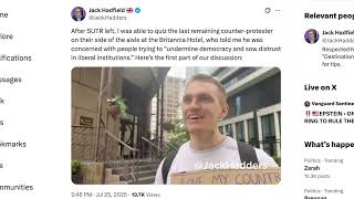 Digital Gnosis Interviewed at Migrant Hotel Counter Protest