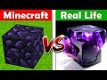 MINECRAFT OBSIDIAN IN REAL LIFE! Minecraft vs Real Life animation