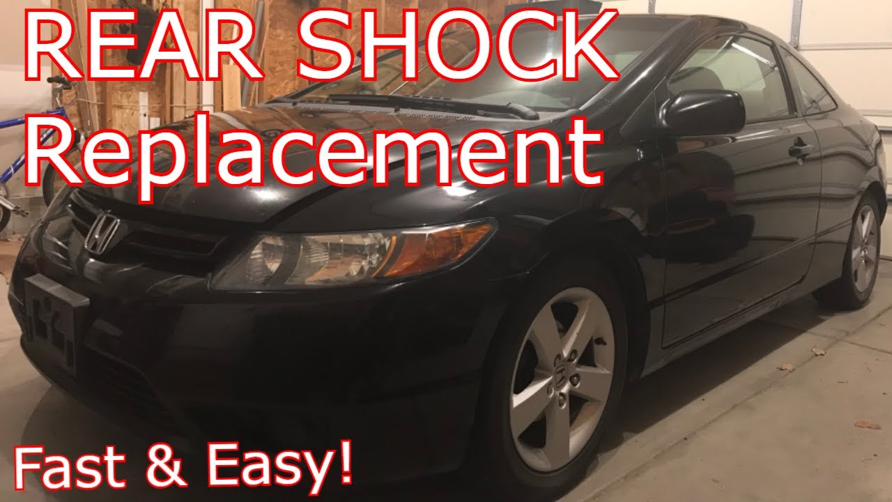 Honda Civic Rear Shock Replacement - YouTube