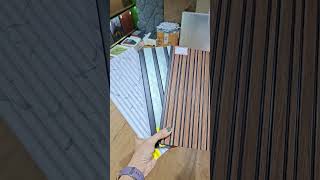 Charcoal Panels & WPC Louvers Wall Design | Interior Decoration Ideas & Price#wpclouvers #wallpanel