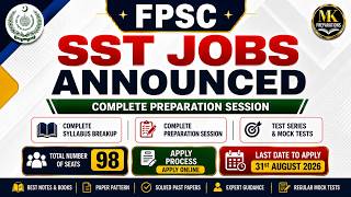 FPSC SST BS-17 Jobs Preparation | Complete Syllabus Breakup, Qualification, Domicile, | Best Books