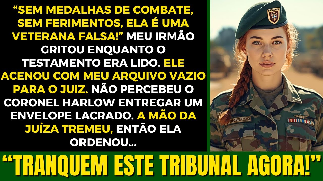 Meu Irmão Me Chamou de Veterana Falsa no Tribunal, Então o Juiz Revelou Um Arquivo Secreto
