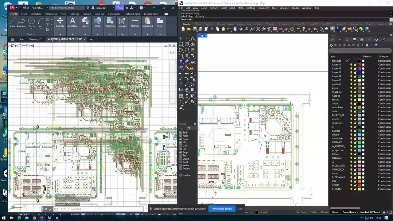 Autocad vs Rhino (Copy) (Rhino Very Slow) YouTube