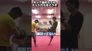 【kickboxing】全くセンスが感じられないミット打ち