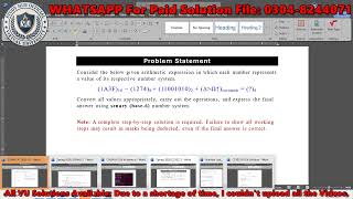 CS302 Assignment 1 Solution Spring 2026