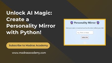 🔍 Build Your Own Personality Mirror with Python | AI-Based Personality Simulation Tutorial