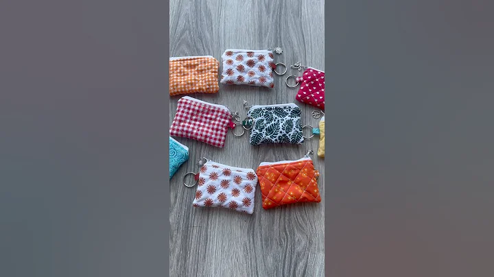 bulk making keychain wallets✨ #fyp #sewingshorts #diy #keychain #wallet #diywallet #cute #sew