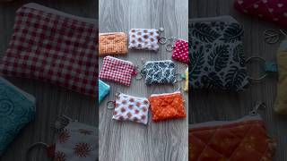 Celebrity bulk making keychain wallets✨ #fyp #sewingshorts #diy #keychain #wallet #diywallet #cute #sew Wealth