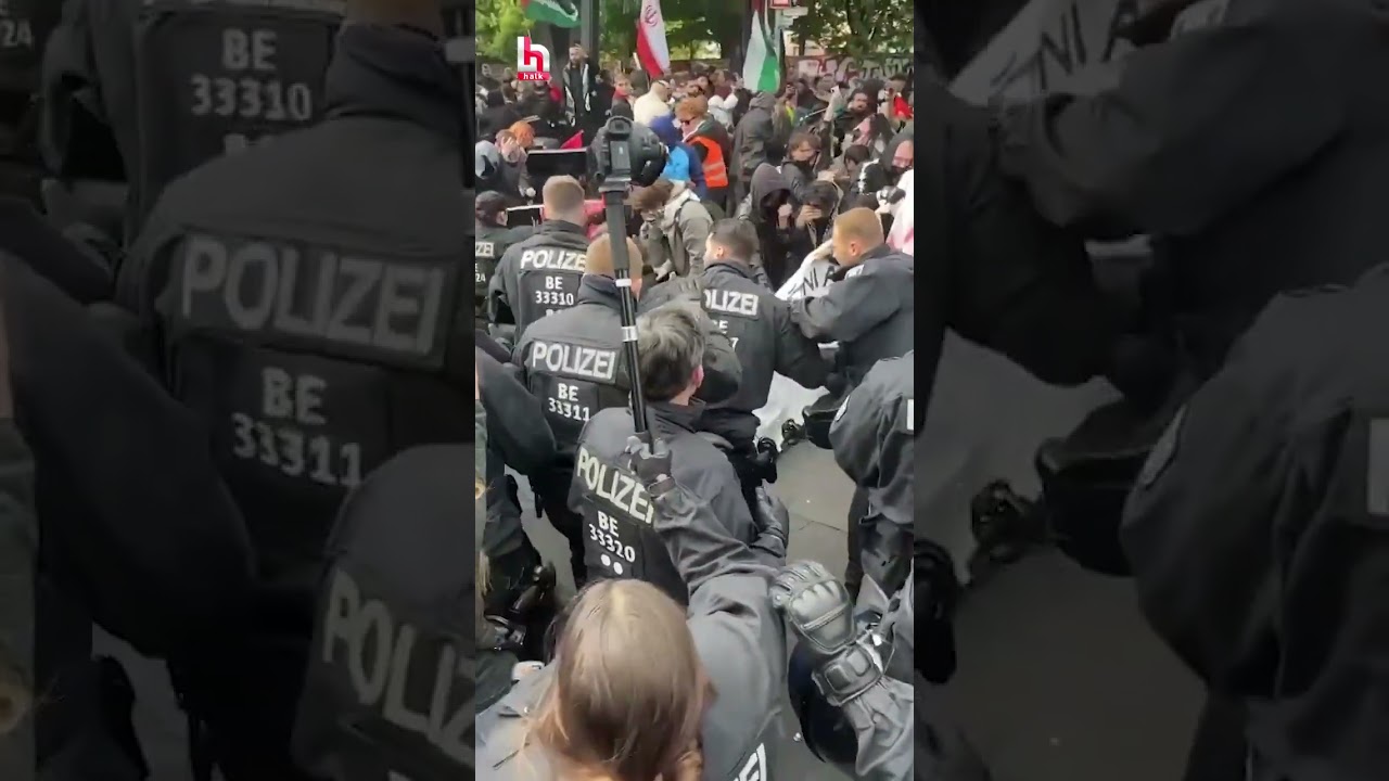Filistin ile dayanışma yürüyüşüne polisten biber gazıyla müdahale!