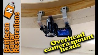 Overhead video camera mount| RATTLECAN GUITAR RESTORATIONS by James O’Rear