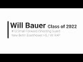 Will Bauer 6'4  Class of 2022 Summer 2020 WI RAP