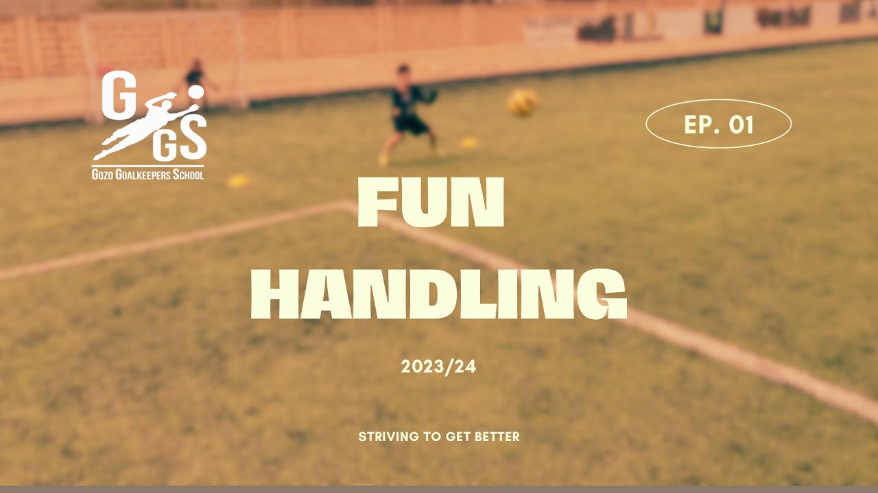 How to work on BALL HANDLING in a fun way (part 1) Goalkeeper Training The Full Session