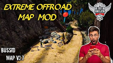 Bussid Map Mod V3.7_ Download Full Detail EXTREME 😵 OFFROAD⚠ Map Mod For Bus simulator indonesia#map