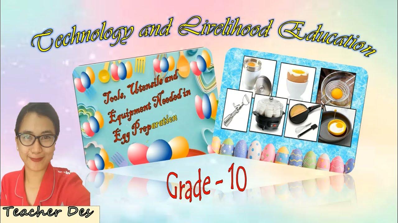 TLE 10 Tools, Utensils and Equipment Needed in Egg Preparation YouTube