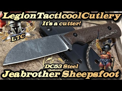Jeabrother Sheepsfoot Fixed Blade in DC53 Steel