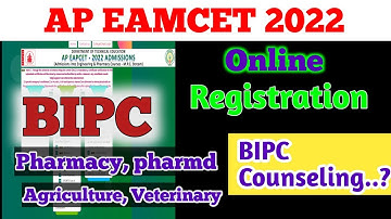 ap eamcet 2022 bipc counseling notification|bipc counseling 2022|eamcet bipc counseling 2022|