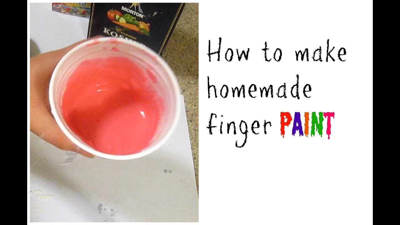 MOMMY CREATIONS How To Make Homemade Finger 'Paint' YouTube