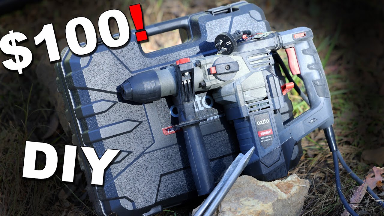 This $100 Ozito Rotary Hammer Drill rocks!