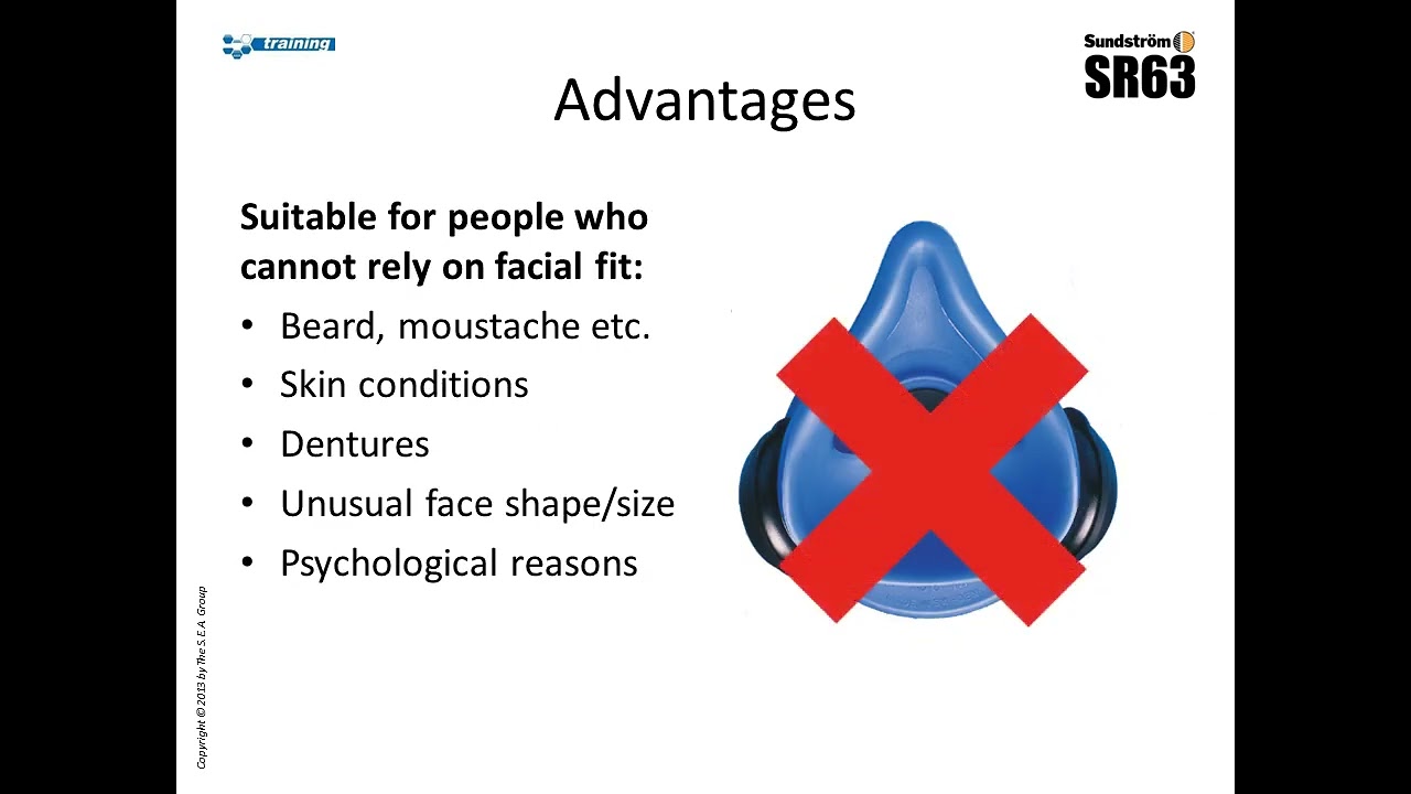 Sundstrom SR63 supplied-air hood - Training video