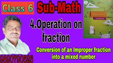 Class 6 math Operation on fraction