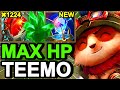 Wild Rift China Teemo Top - NEW HEARTSTEEL MAX TANK TEEMO BUILD RUNES - Sovereign Solo Rank Gameplay