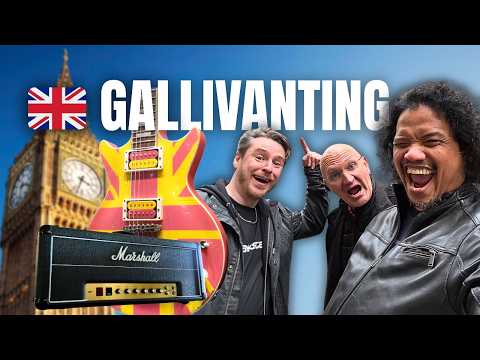 GALLIVANTING in the UK! Guitars, Amps and Fart Lamps!