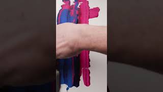Mix Fix | Phthalo Blue + QuinMagenta #shorts #satisfying #paintmixing #asmr