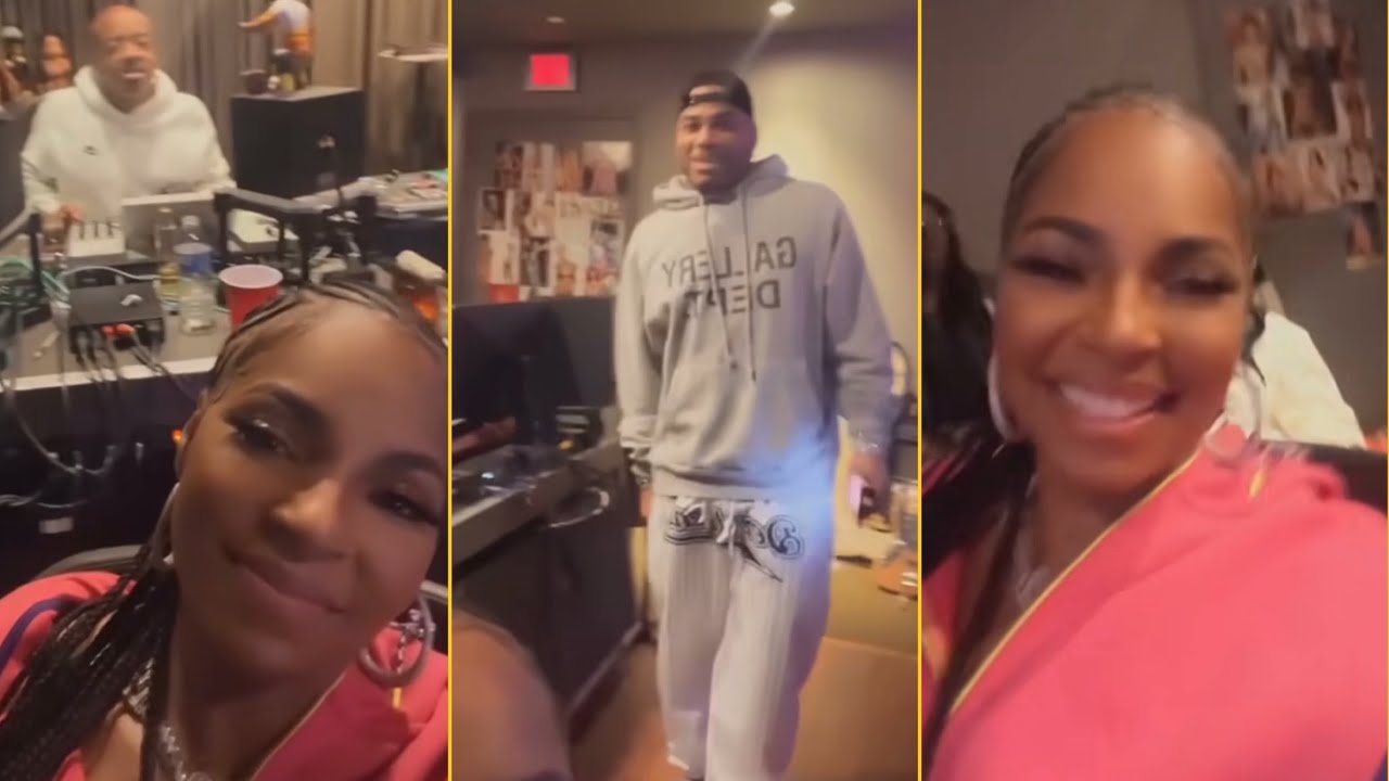Nelly And Ashanti Reunited In Studio With Jermaine Dupri And Recording