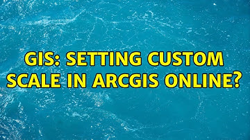 GIS: Setting custom scale in ArcGIS Online?