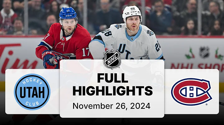 NHL Highlights | Utah Hockey Club vs. Canadiens | November 26, 2024