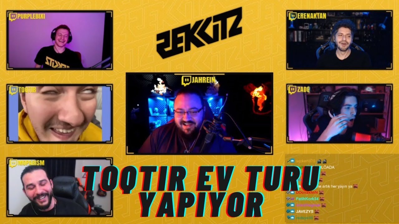 REKKİTZ YAYINI: Toqtir EVİNİ GÖSTERİYOR GÜLME GARANTİLİ w/Jahrein,PurpleBixi,Zade,Moparism,ErenAktan
