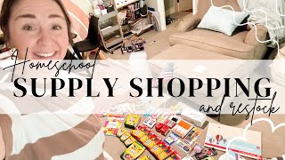 Homeschool Supply Shopping & Restocking for the New School Year