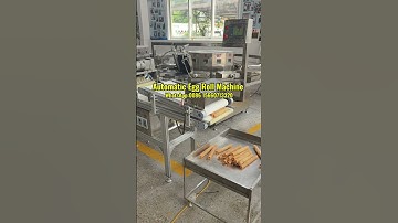Automatic Egg Roll Machine | Waffle Roll Production Line
