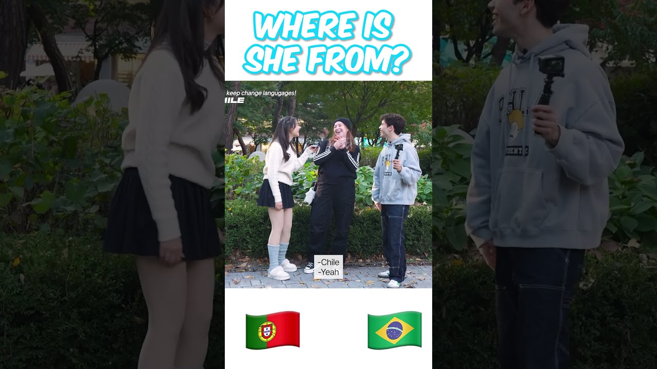 Street interview!! | Guess her nationality!!!