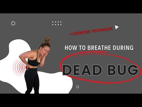 HOW TO..breathe during exercise??? | DEAD BUG | Controlled Breathing Workout  #fitness #howto