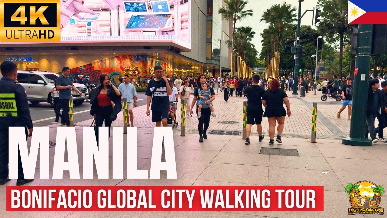 🇵🇭 Bonifacio Global City Walking Tour | Manila’s Modern Hub [4K HDR/60FPS]