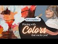 Exploring colors in my art journal