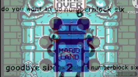 numberblocks six bootleg game over continue