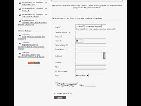 EMPREGOS.NET - Como criar seu login e senha