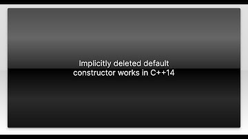 Implicitly deleted default constructor works in C++14