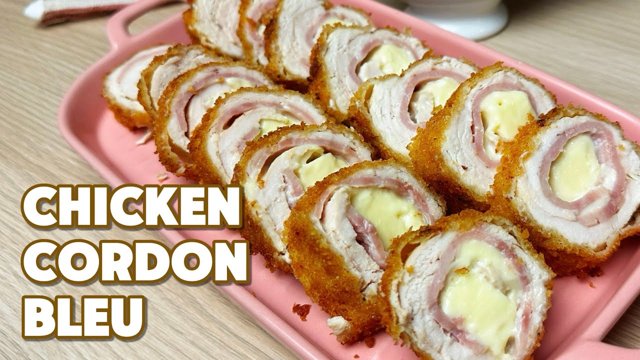 CHICKEN CORDON BLEU WITH GARLIC CREAM SAUCE - YouTube