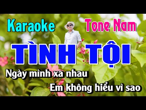Karaoke Tình Tội Tone Nam | Beat Chuẩn Huy Thái