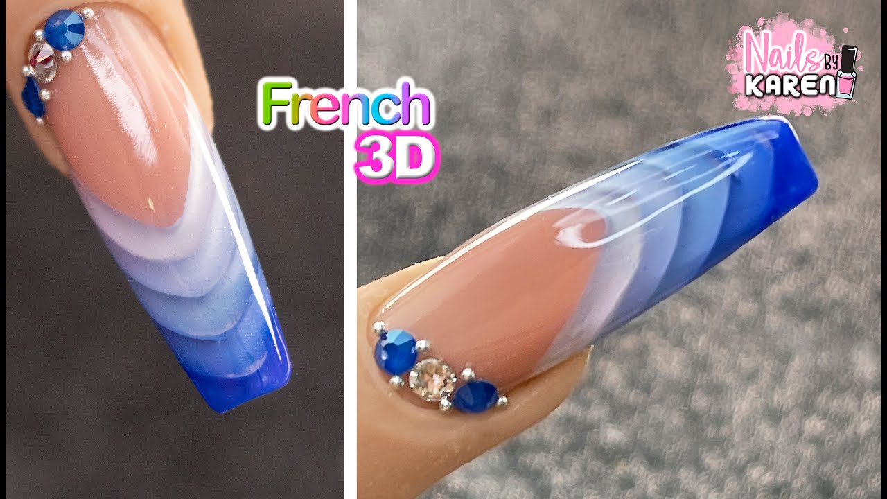 3D FRENCH Nails con ACRILICO | NailsByKaren - thptnganamst.edu.vn